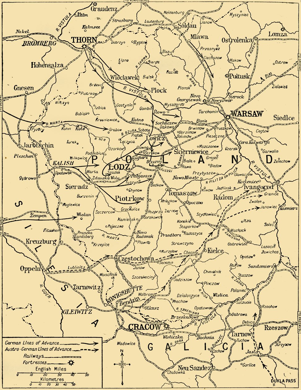 La campagne polonaise, 1914, vers 1920 - Unbekannt