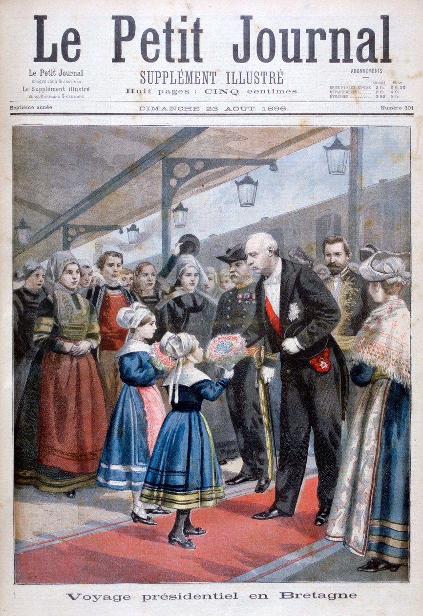 Le Président de la République française visitant la Bretagne - Unbekannt