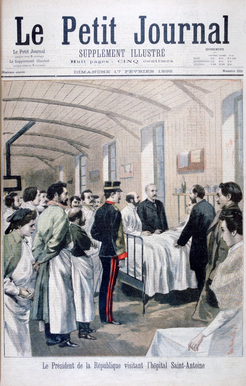 Le président de la République, Félix Faure, visitant l