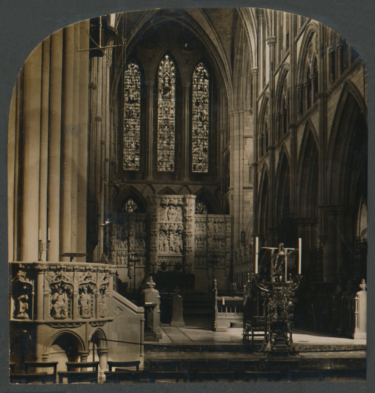 La chaire et le chœur de la cathédrale de Truro, Angleterre, vers 1910 - Unbekannt
