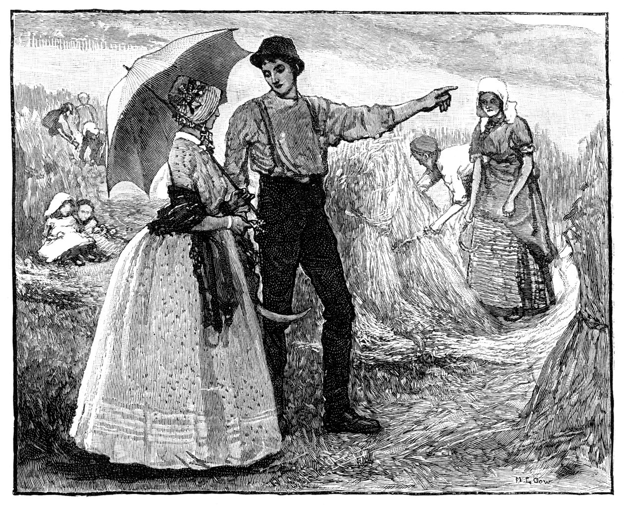 La reine et les faucheurs au château de Blair, vers 1840, 1900 - Unbekannt