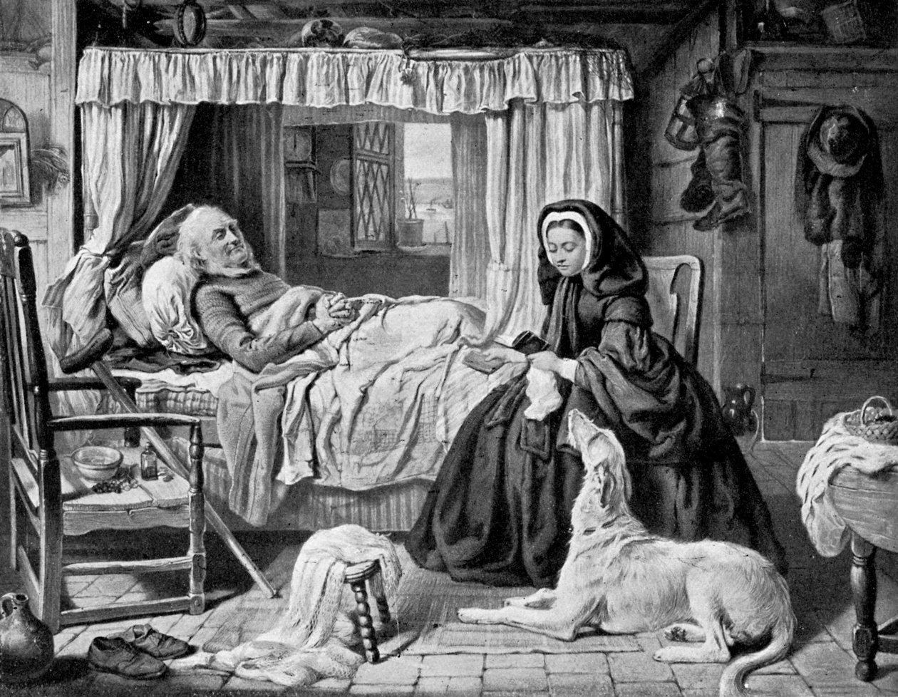 La reine dans une chambre de cottage, fin du XIXe siècle, vers 1920 - Unbekannt
