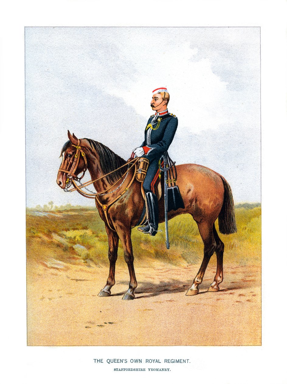 Le régiment royal de la reine, Staffordshire Yeomanry, vers 1890 - Unbekannt