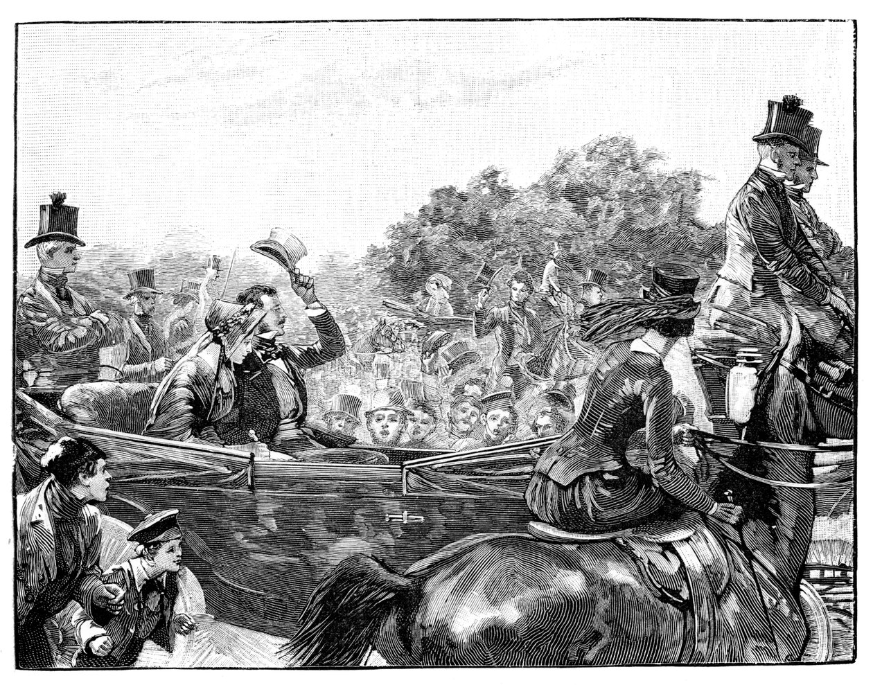 Réception de la Reine à Hyde Park, Londres, années 1840, 1900 - Unbekannt