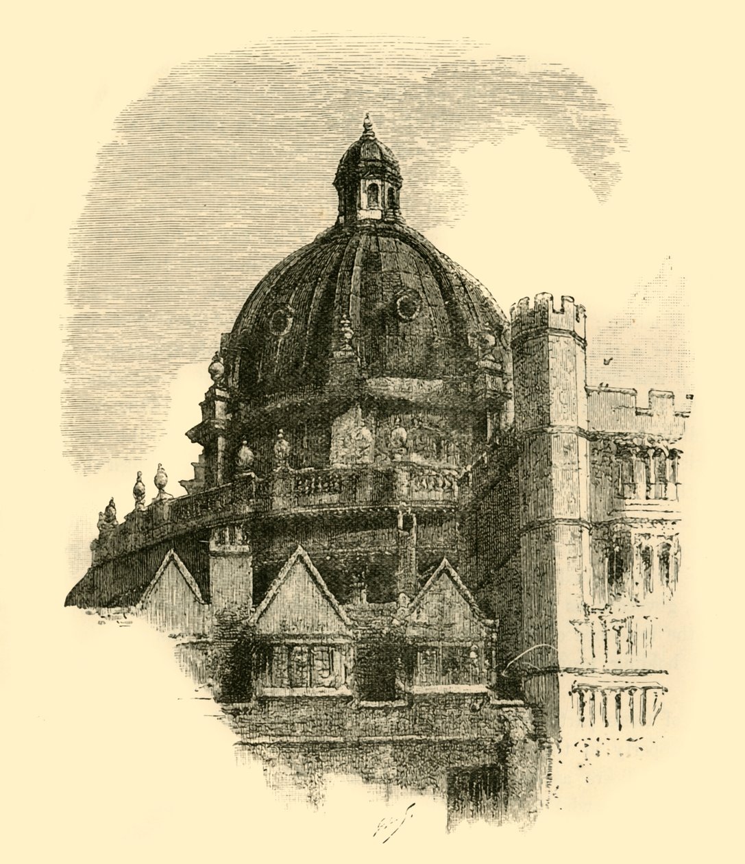 La bibliothèque Radcliffe, depuis la cour de Brasenose - Unbekannt