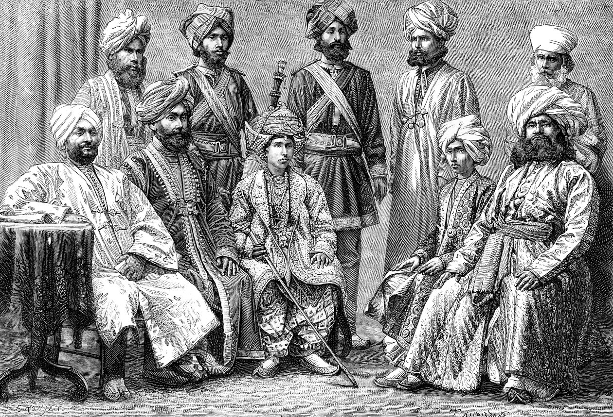 Le Raja de Bahawalpur et sa cour, 1895 - Unbekannt
