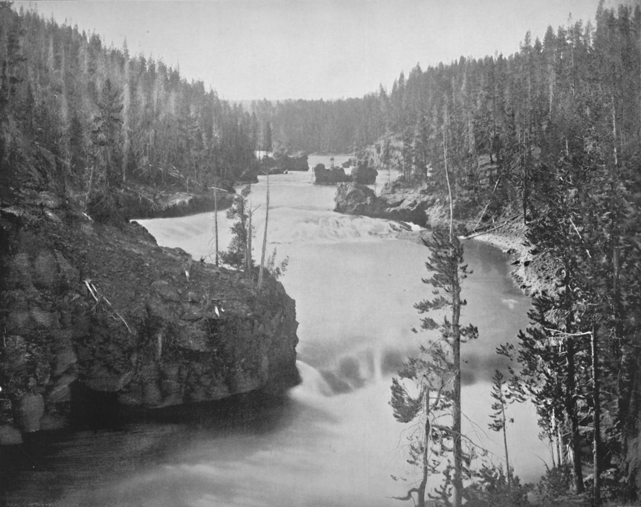 Les rapides du Yellowstone, 19e siècle - Unbekannt