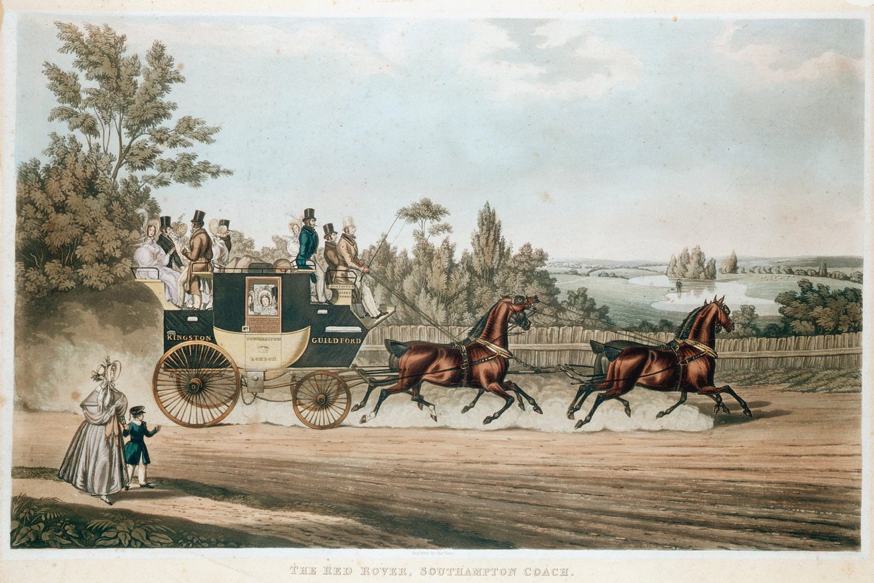 Le Red Rover, Carrosse de Southampton, vers 1815