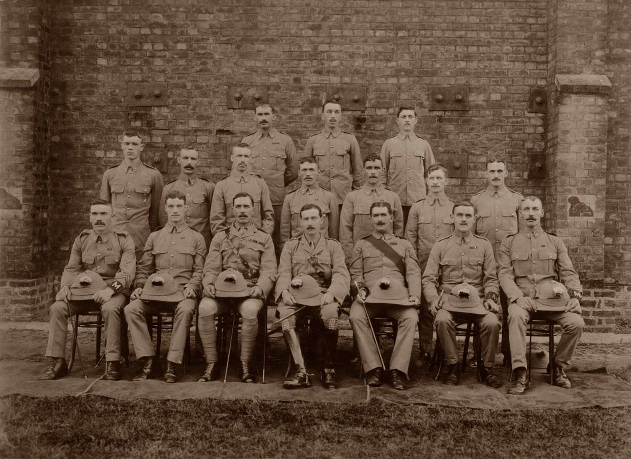 La police régimentaire du 1er Royal Munster Fusiliers, Rangoon, Birmanie, 1913 - Unbekannt