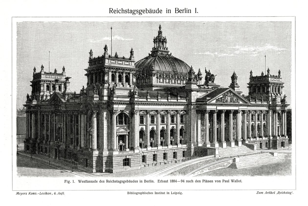 Le Reichstag, Berlin, Allemagne, fin du XIXe siècle - Unbekannt