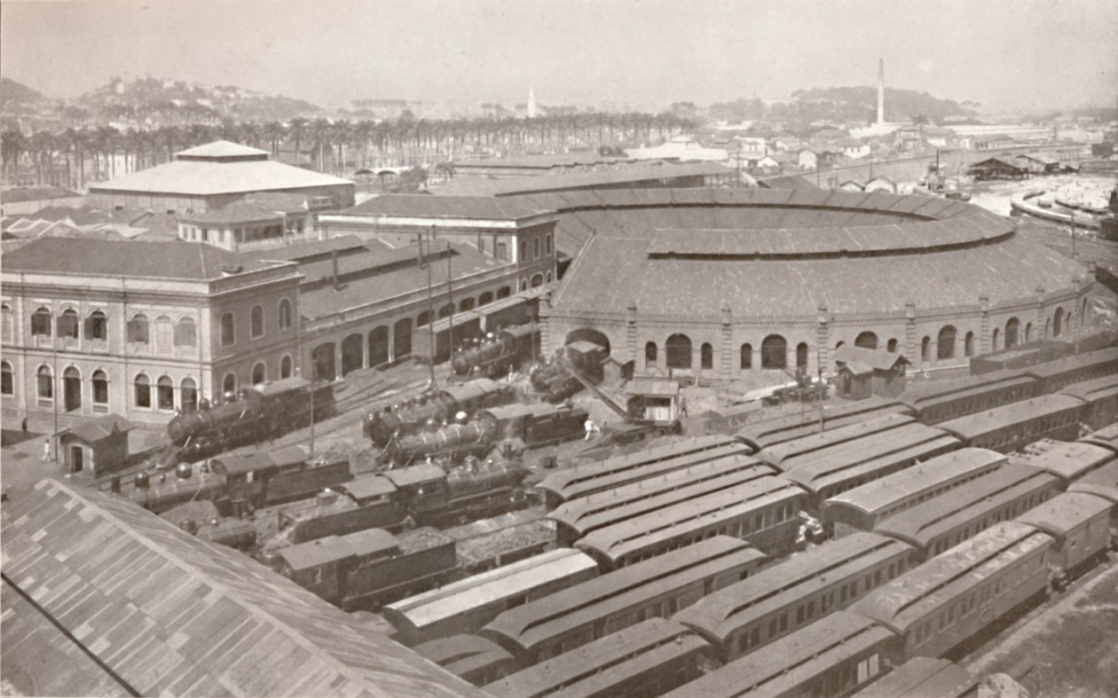 Le terminus de Rio de Janeiro du chemin de fer central du Brésil, 1914 - Unbekannt