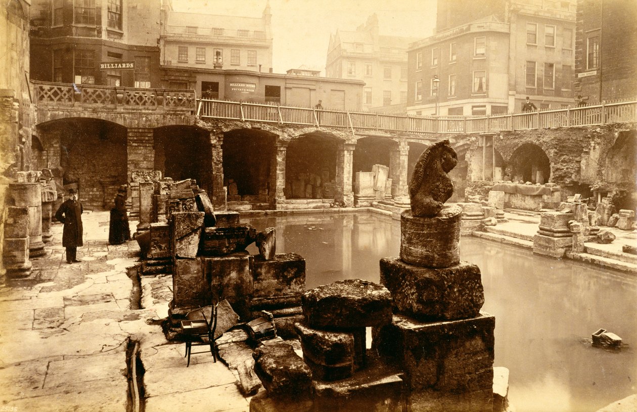 Les thermes romains, Bath, 19ème siècle - Unbekannt