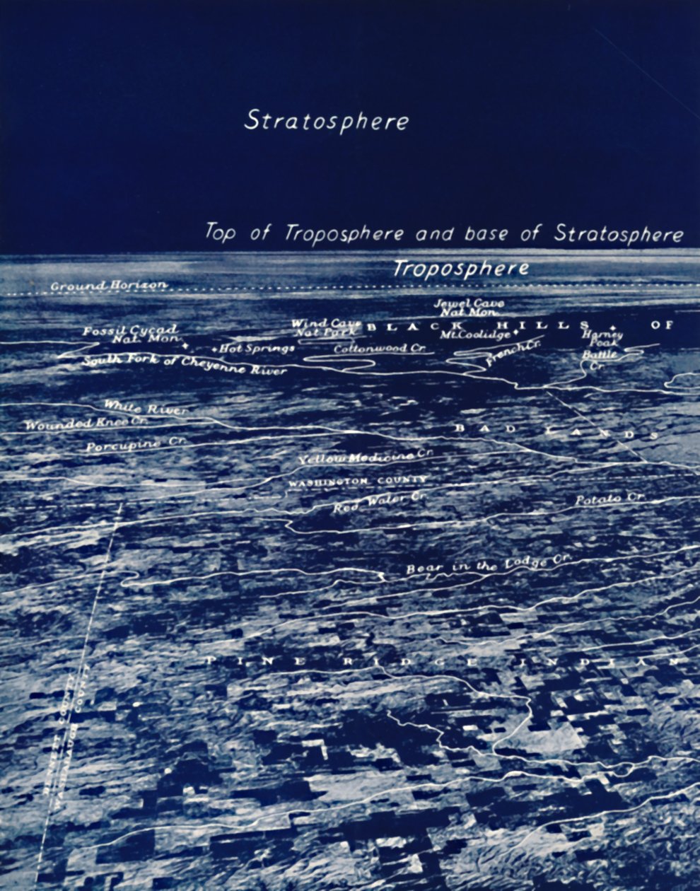 La rotondité de la Terre depuis la stratosphère, 1935 - Unbekannt