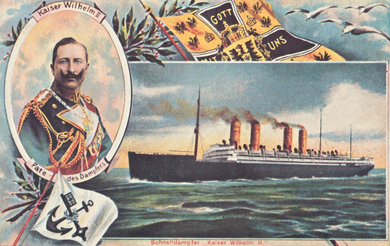 Le SS Kaiser Wilhelm II, vers 1910 - Unbekannt