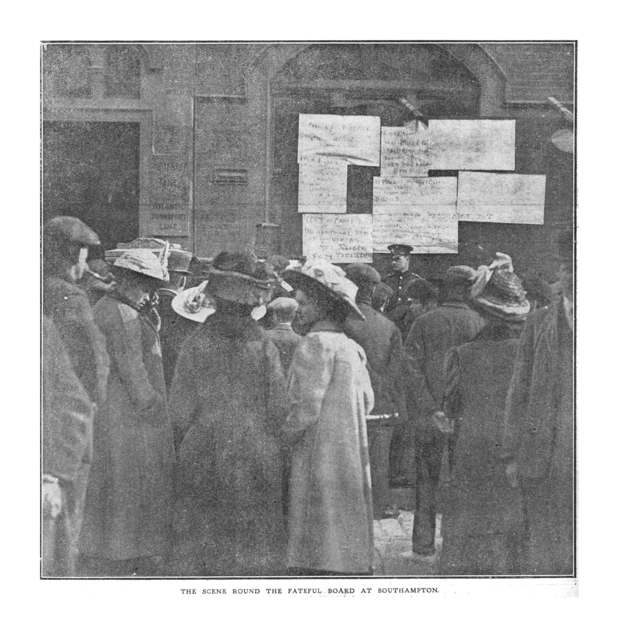 La scène autour de la table fatidique à Southampton, 20 avril 1912 - Unbekannt