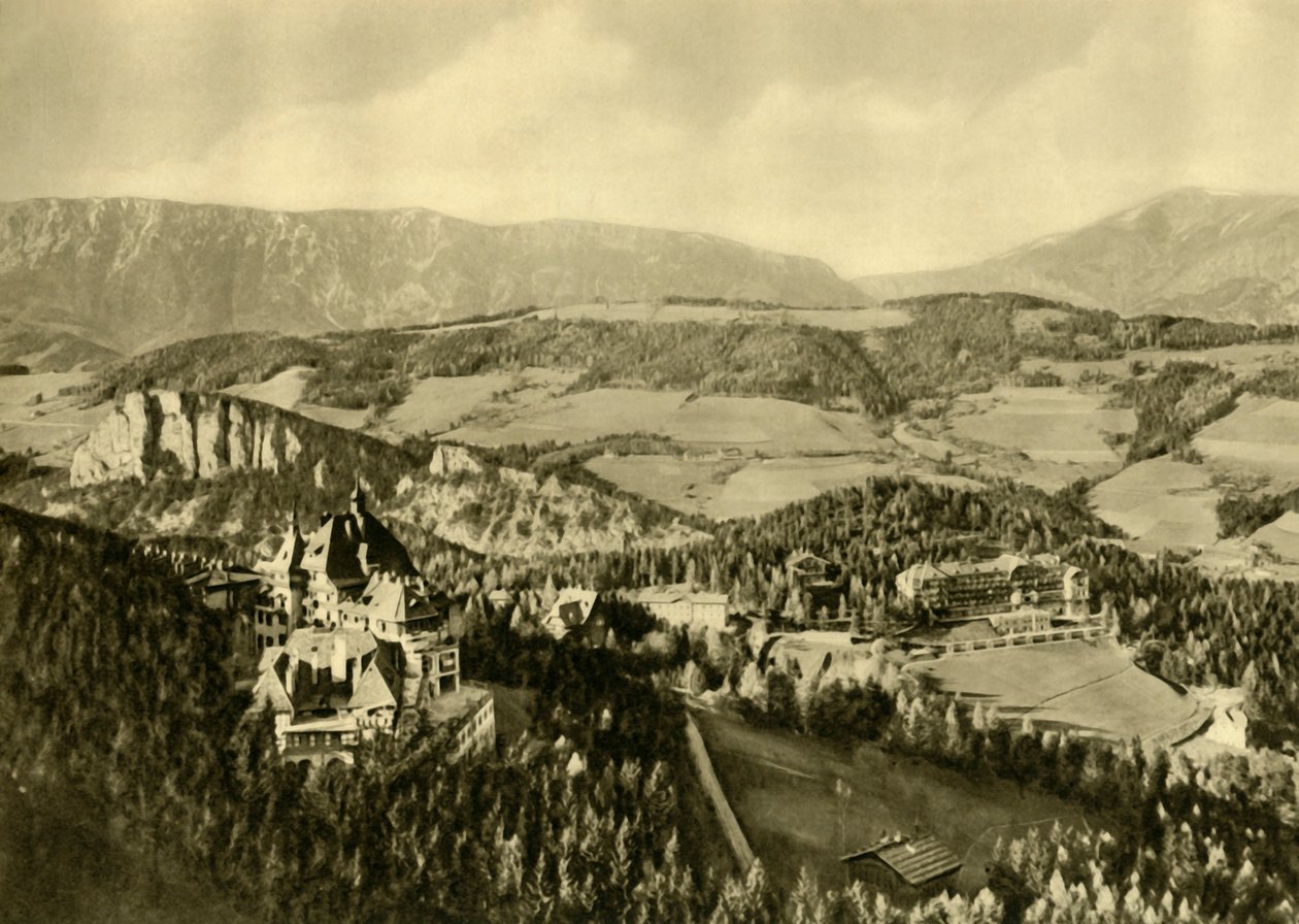 Le Schneeberg et la chaîne de montagnes Rax, Semmering, Basse-Autriche, c1935 - Unbekannt