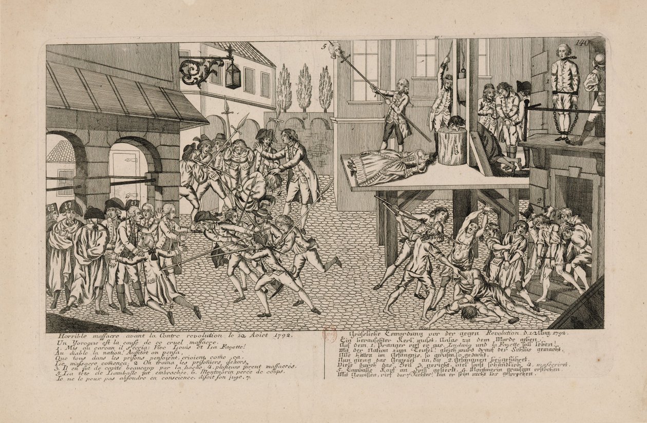 Les Massacres de septembre 1792. La mort de la Princesse de Lamballe - Unbekannt