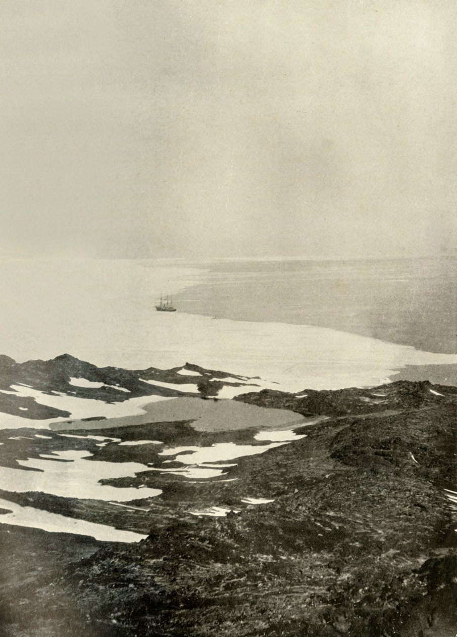 Le navire au large de Pram Point, juste avant de partir pour le Nord, vers 1908, 1909 - Unbekannt