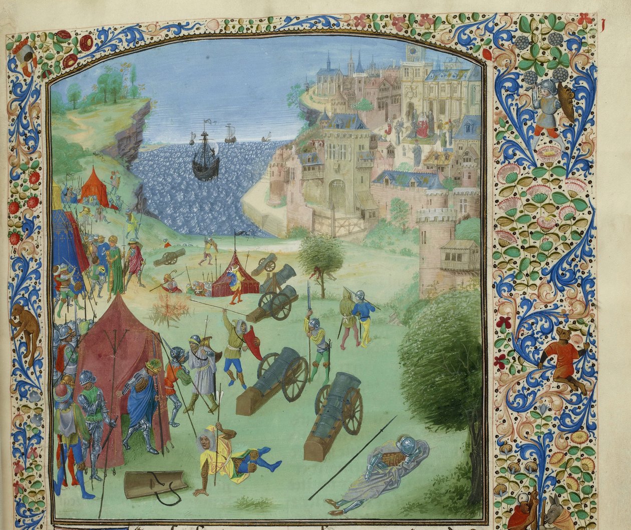 Le siège de Lisbonne, 1384, vers 1470-1475 - Unbekannt