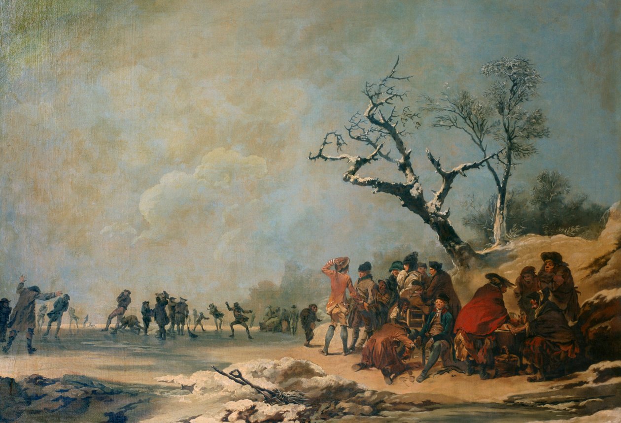 Les patineurs, 18ème ou début du 19ème siècle - Unbekannt
