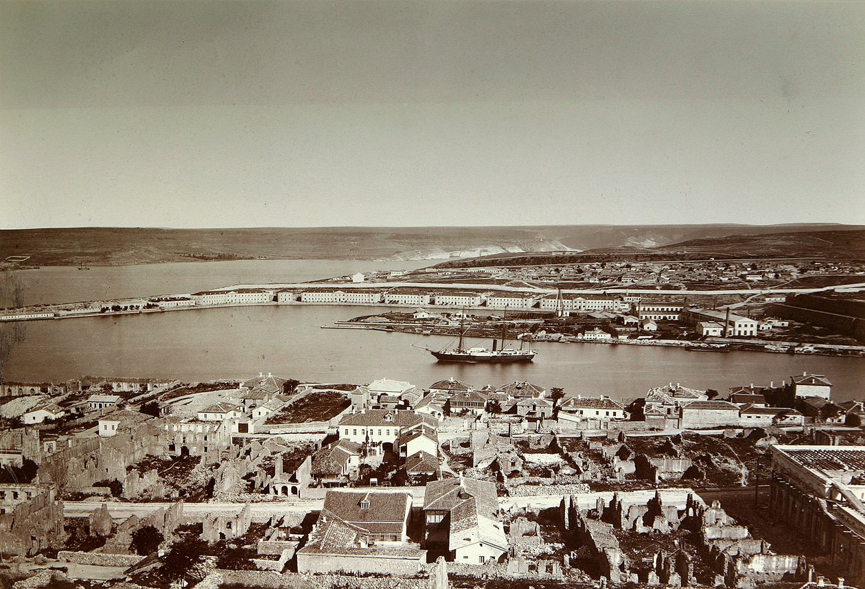 La baie sud et le cap Paul, Sébastopol, Crimée, années 1850 - Unbekannt