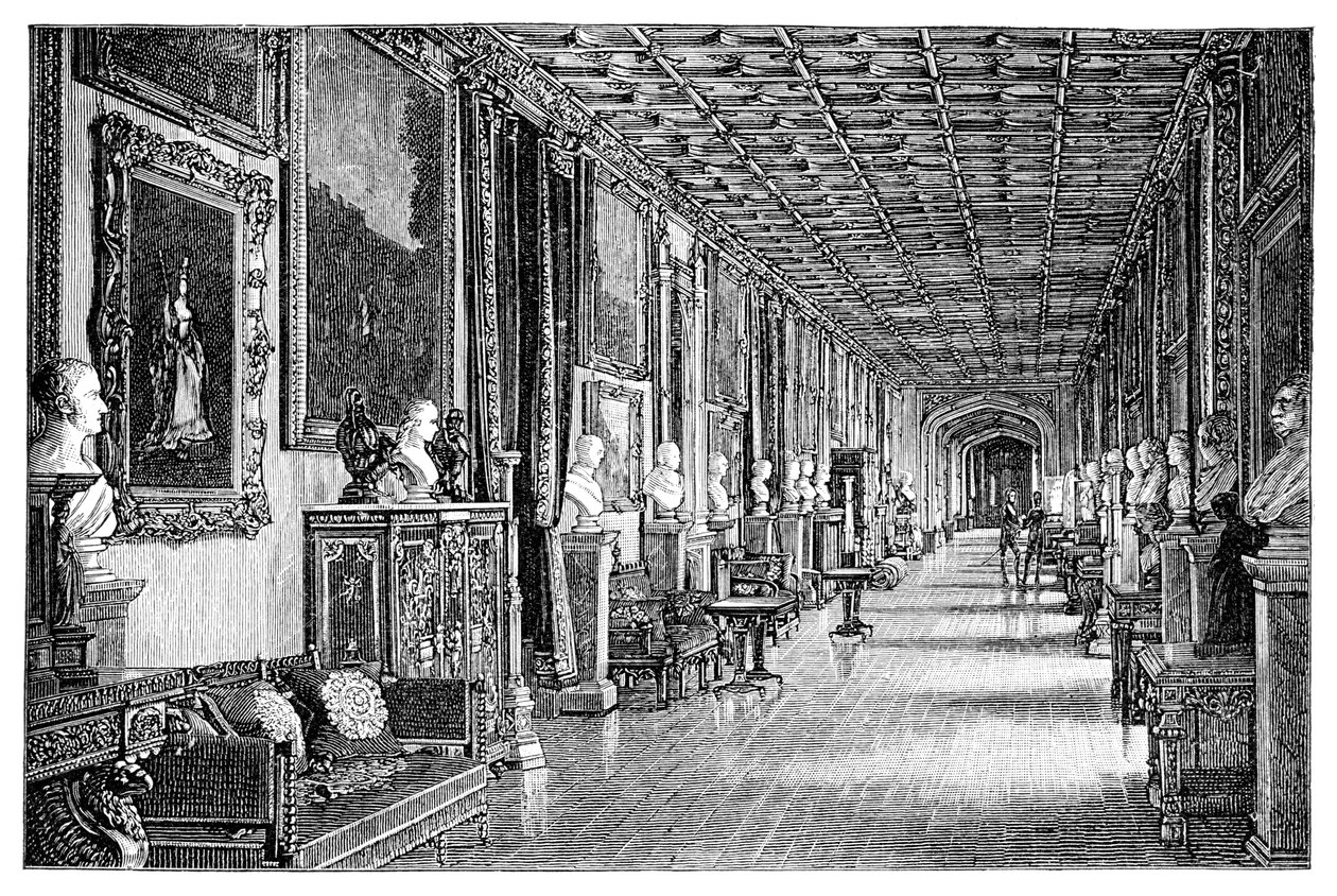 Le couloir sud-est, château de Windsor, 1900 - Unbekannt