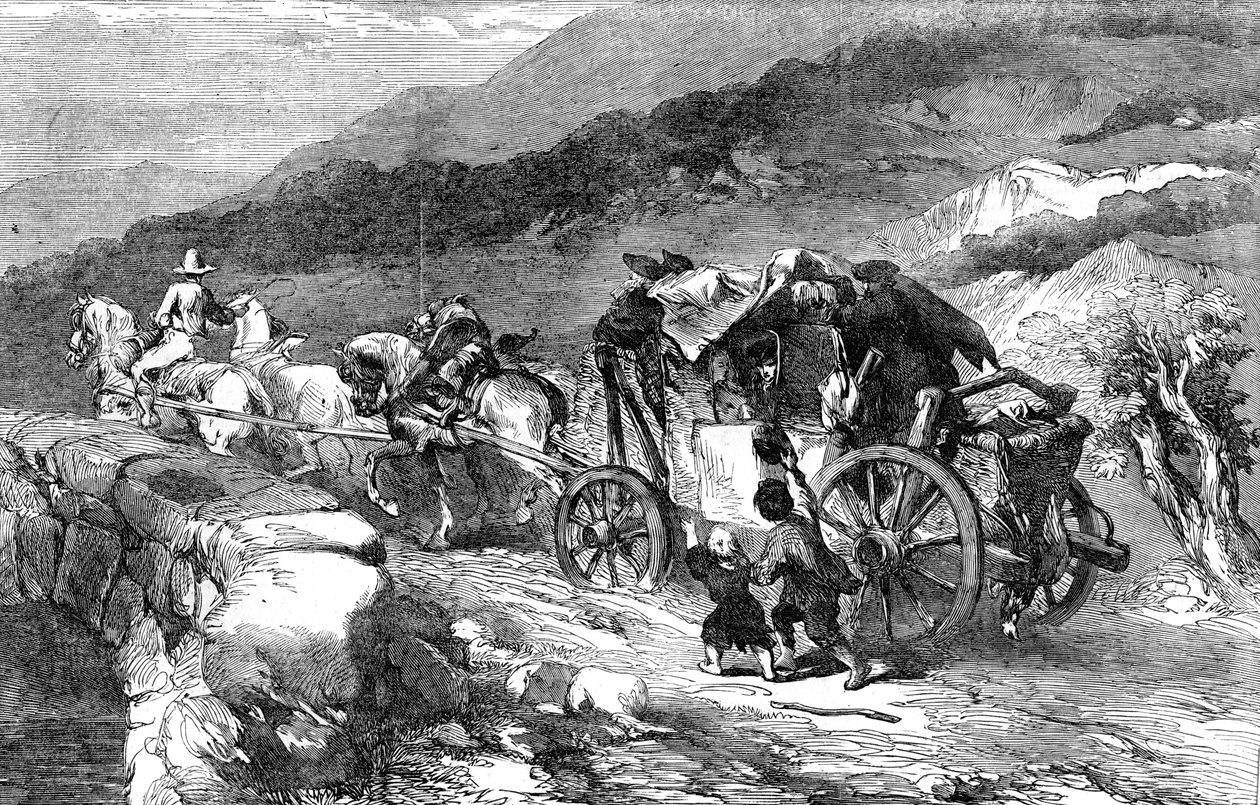 La diligence du siècle dernier, 1855 - Unbekannt
