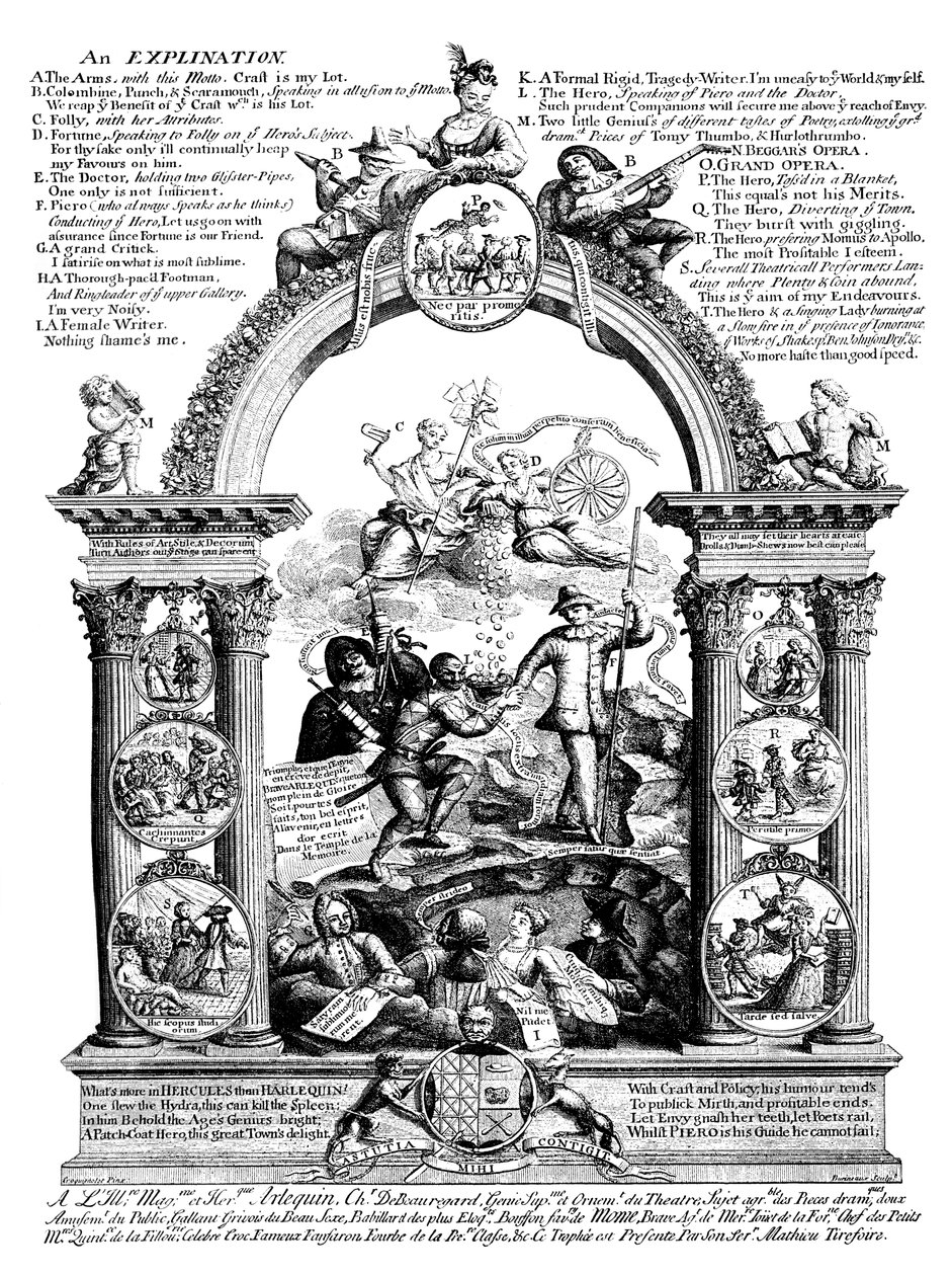 La gloire de la scène, XVIIIe siècle - Unbekannt