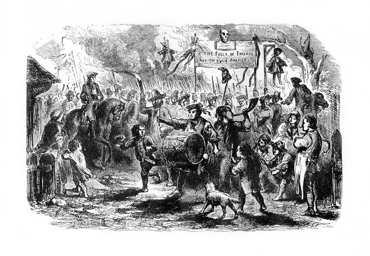 Les émeutes du timbre à New York, vers 1765, 1872 - Unbekannt