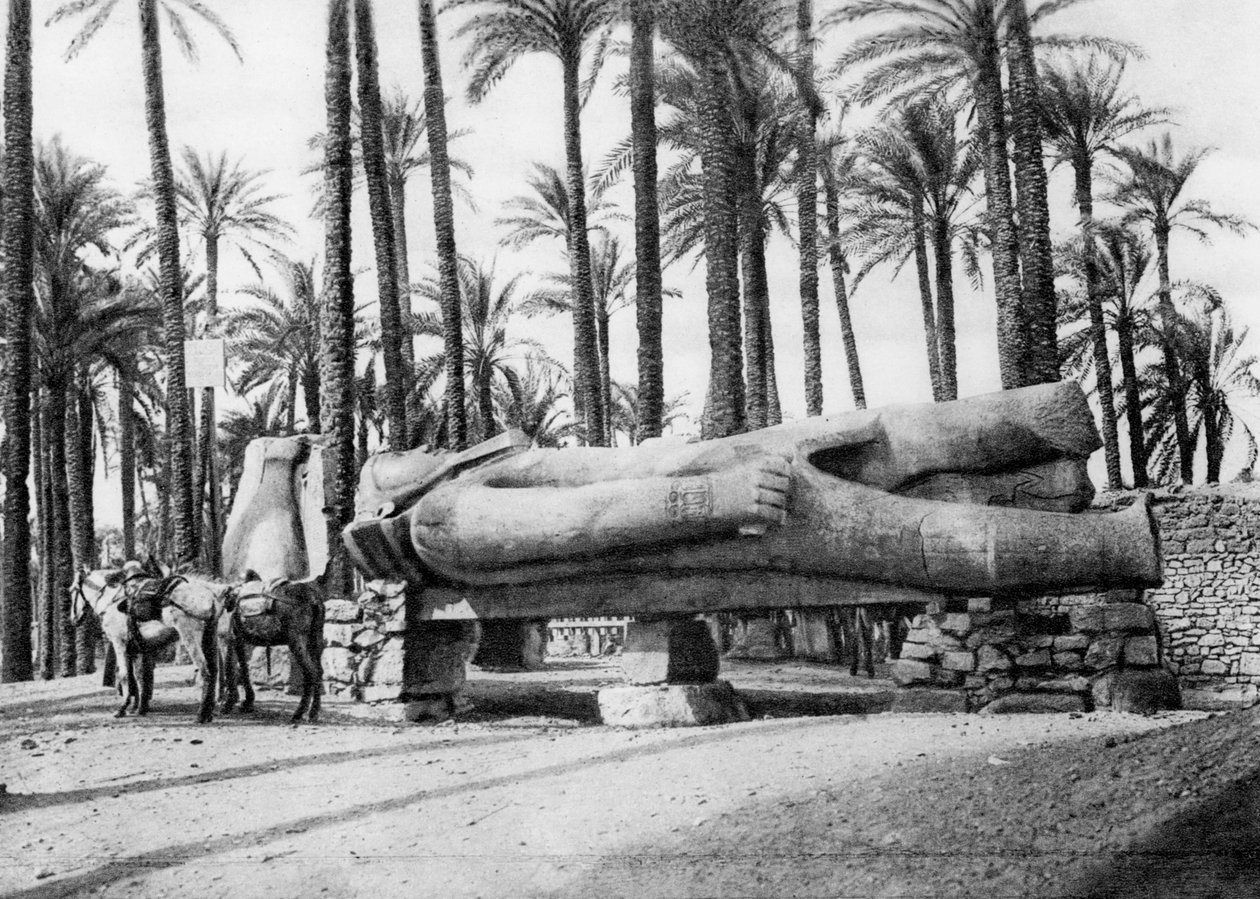 La statue de Ramsès II, Le Caire, Égypte, vers les années 1920 - Unbekannt