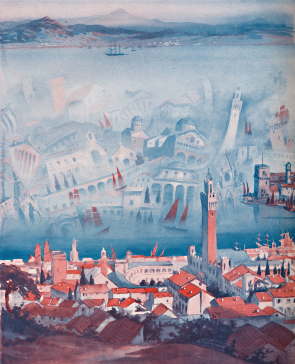 La Curieuse Fata Morgana Vue en Sicile, 1935 - Unbekannt