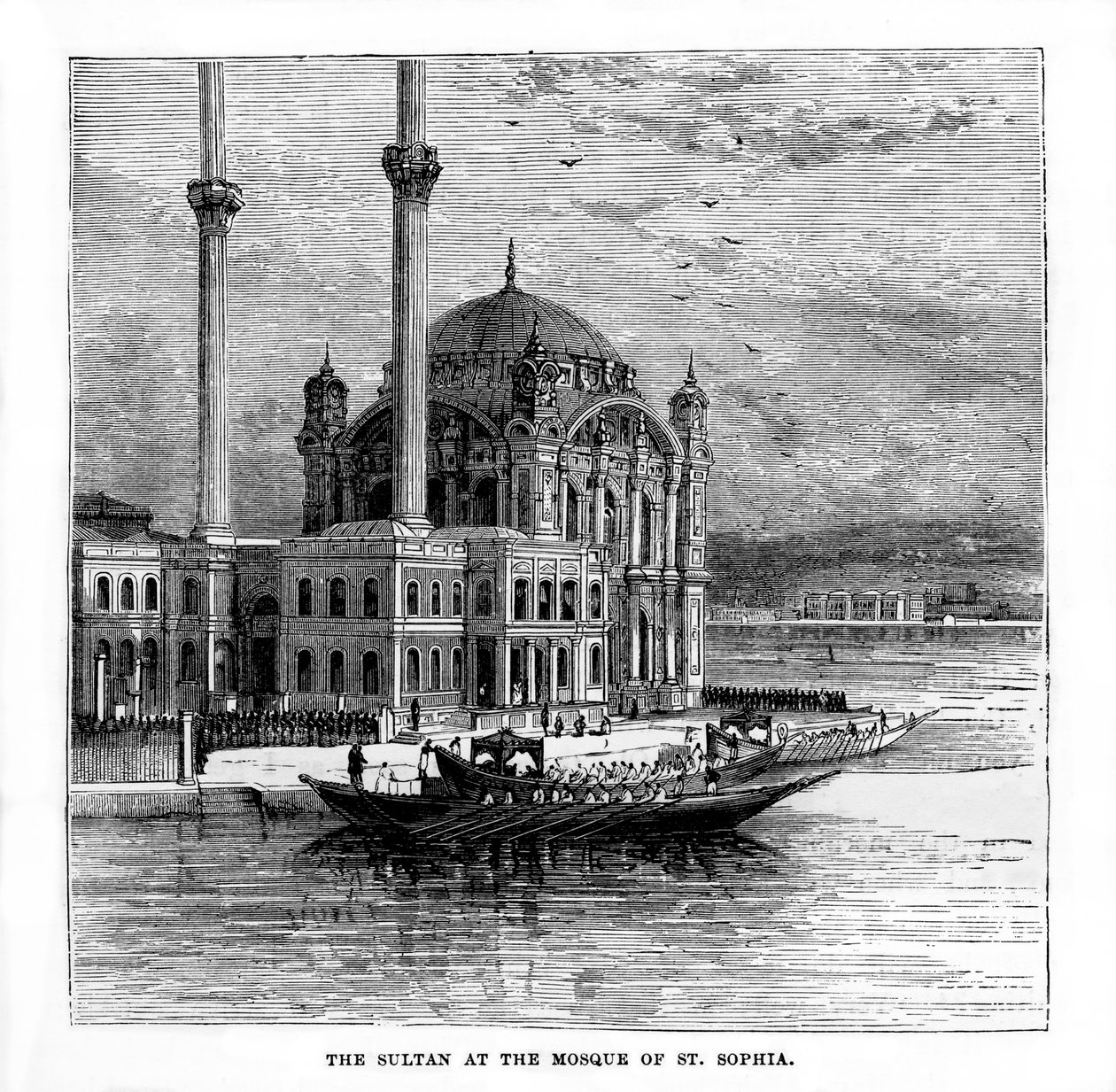 Le Sultan à la mosquée Sainte-Sophie, Constantinople, Turquie, 19e siècle - Unbekannt