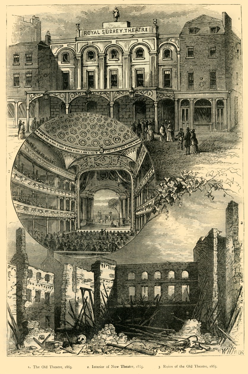 Le théâtre de Surrey, vers 1878 - Unbekannt
