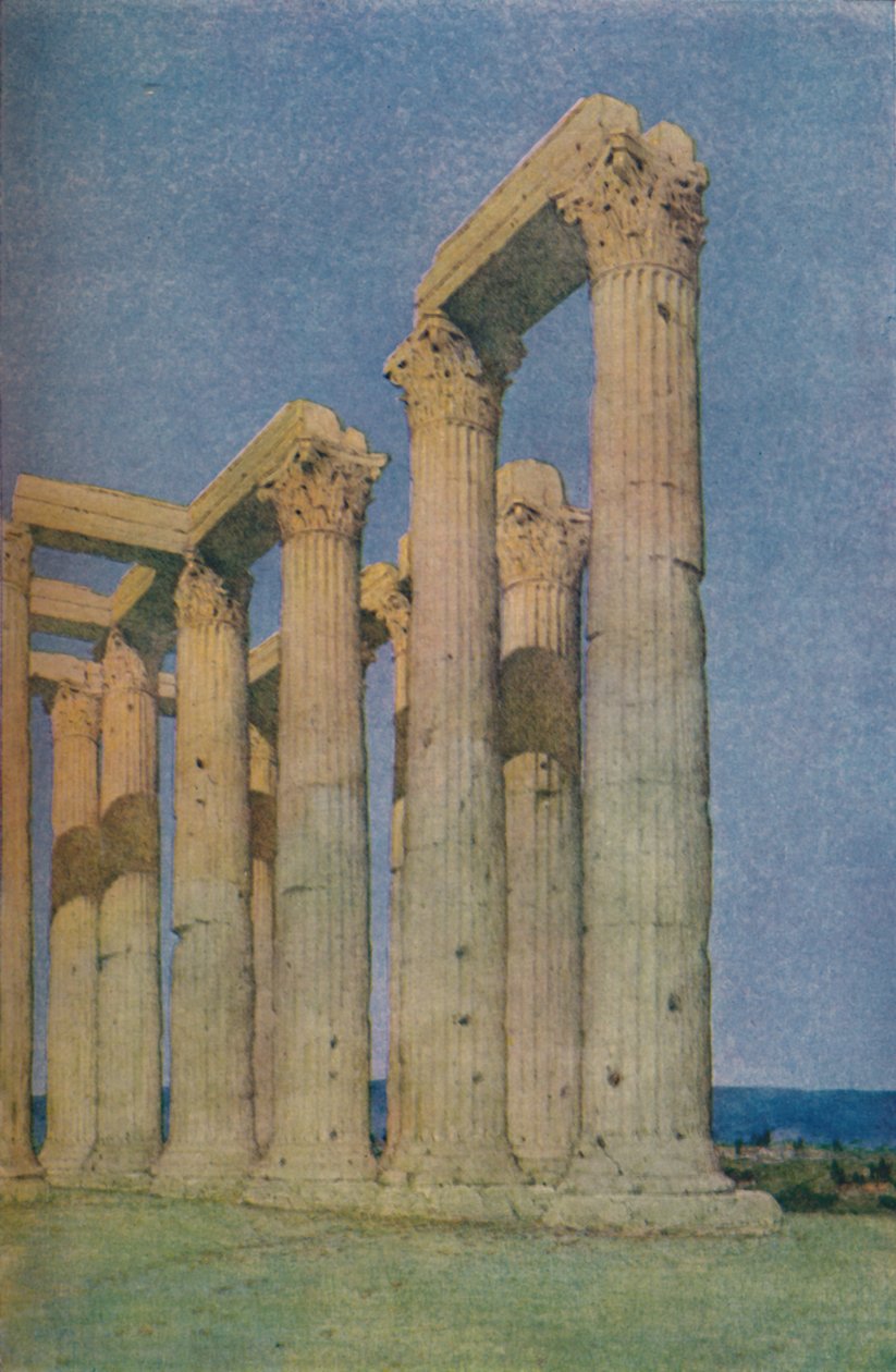 Le temple de Zeus Olympien à Athènes - Unbekannt