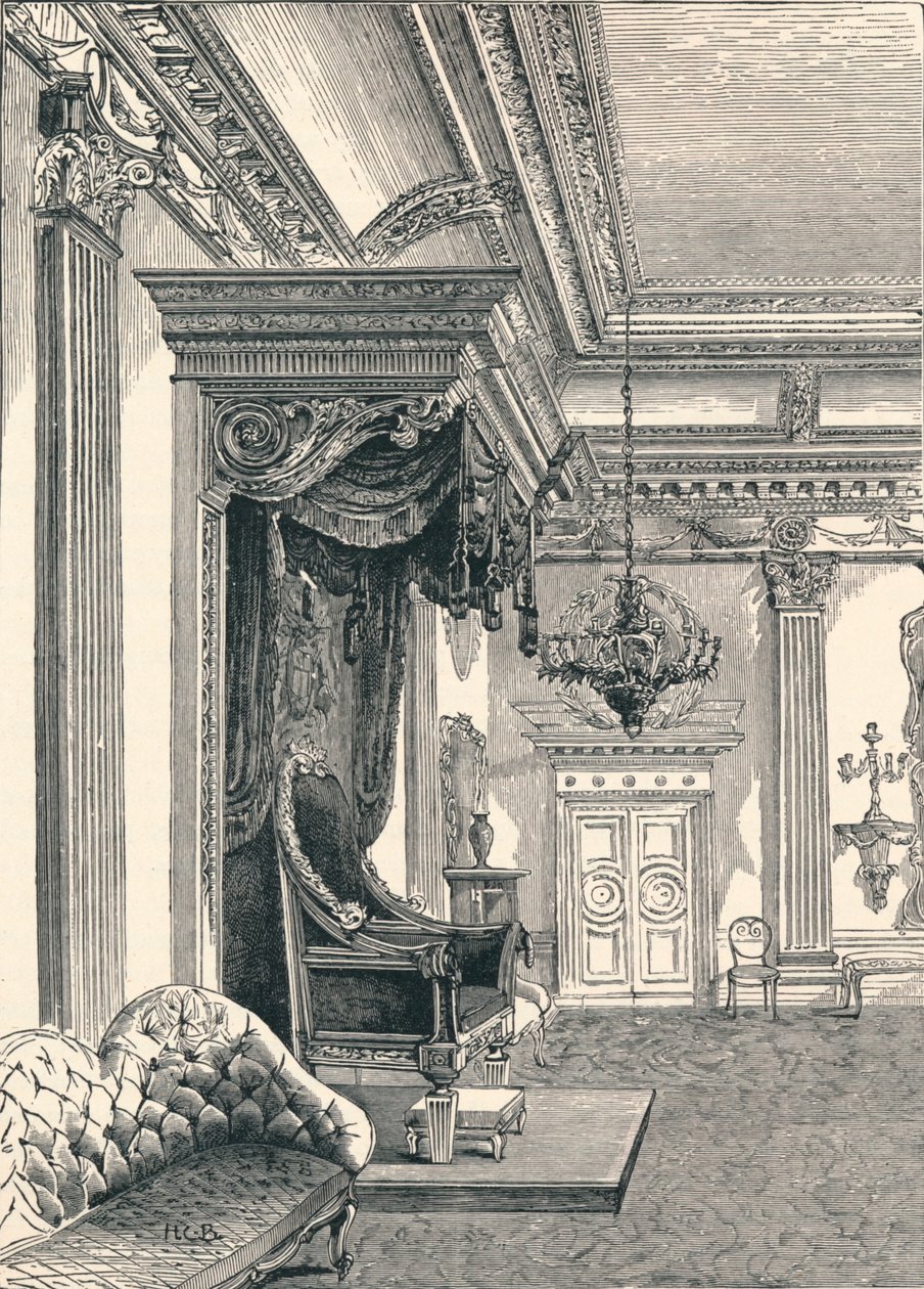 La Salle du Trône Château de Dublin, 1896 - Unbekannt