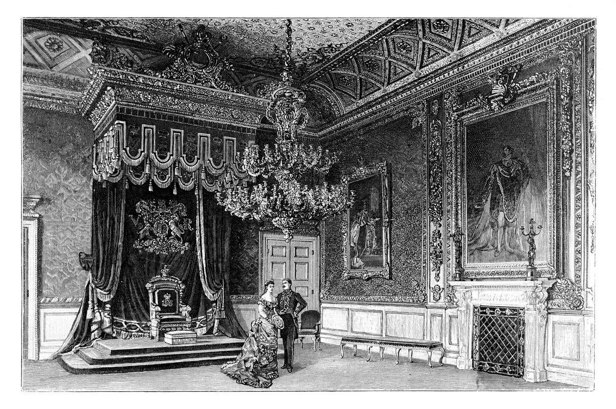 La salle du trône, palais de St James, Londres, vers 1888 - Unbekannt