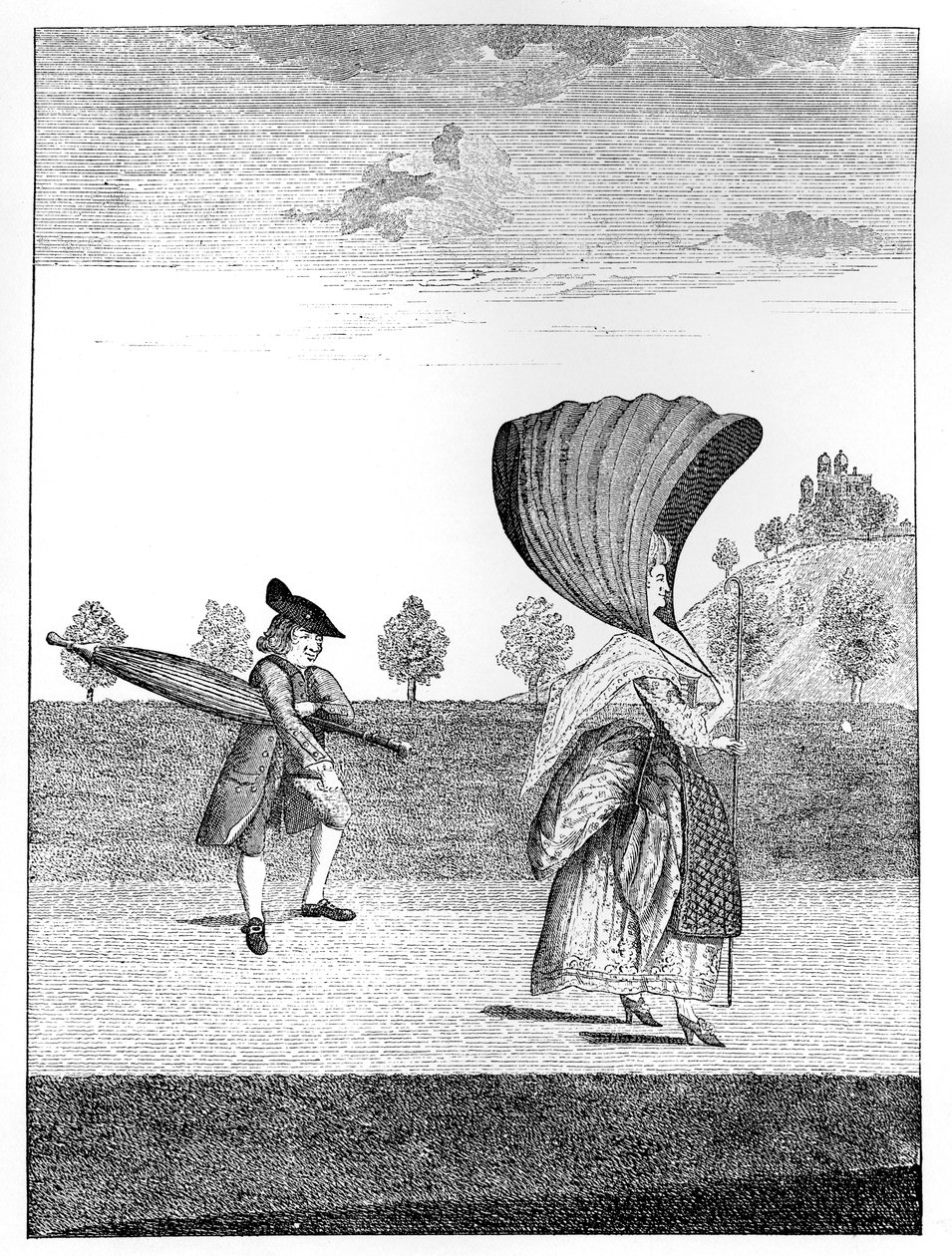 La fête à Greenwich: A la festoon dans le parc à Greenwich 1777 - Unbekannt