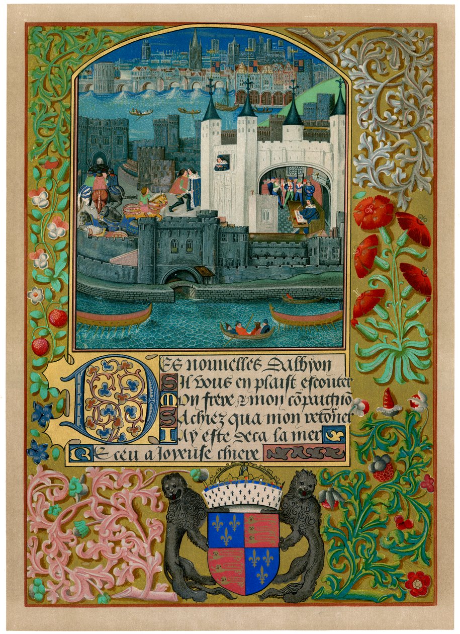La Tour de Londres avec le pont de Londres, vers 1500, vers 1901 - Unbekannt