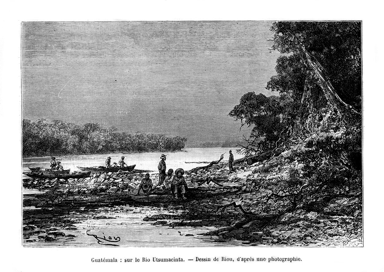 La rivière Usumacinta, sud-est du Mexique et nord-ouest du Guatemala, 19e siècle - Unbekannt