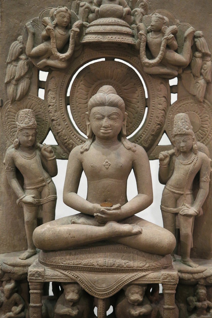 Musée Victoria et Albert. Le Jina Rishabhanatha. 800-900. Grès. Inde du Nord. Royaume-Uni - Unbekannt