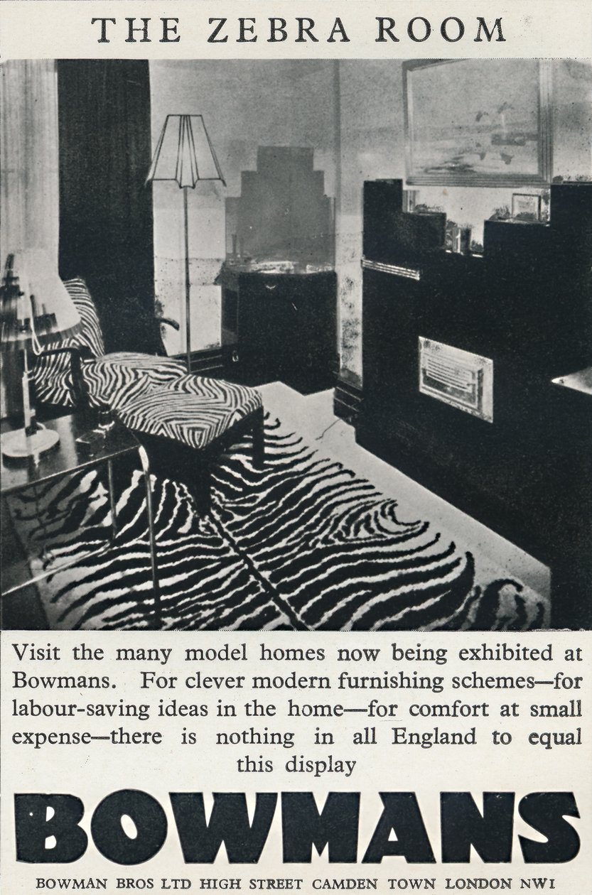 La salle zèbre - Bowmans, 1933 - Unbekannt
