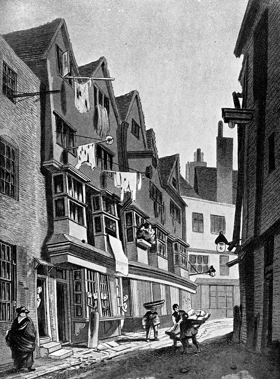 Les anciens quartiers du Palais de Westminster, Londres, 1807 - Unbekannt
