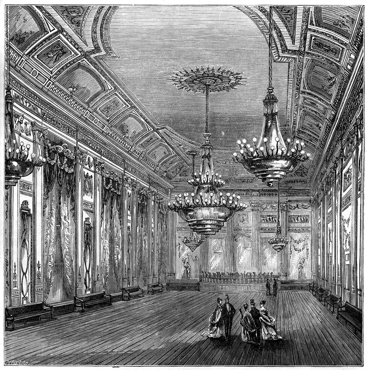 La salle de bal aux Williss Rooms, Londres, 1891 - Unbekannt