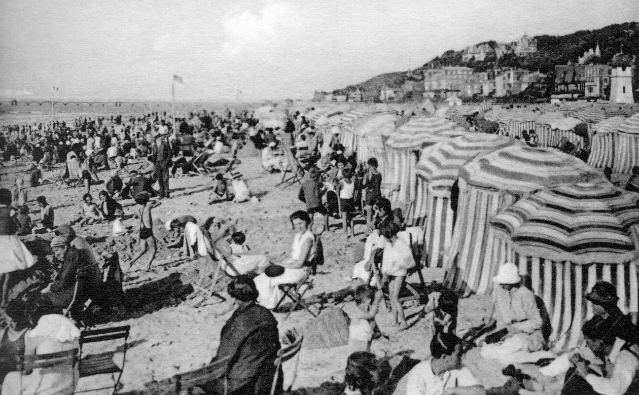 La plage, Trouville, France, années 1920 - Unbekannt