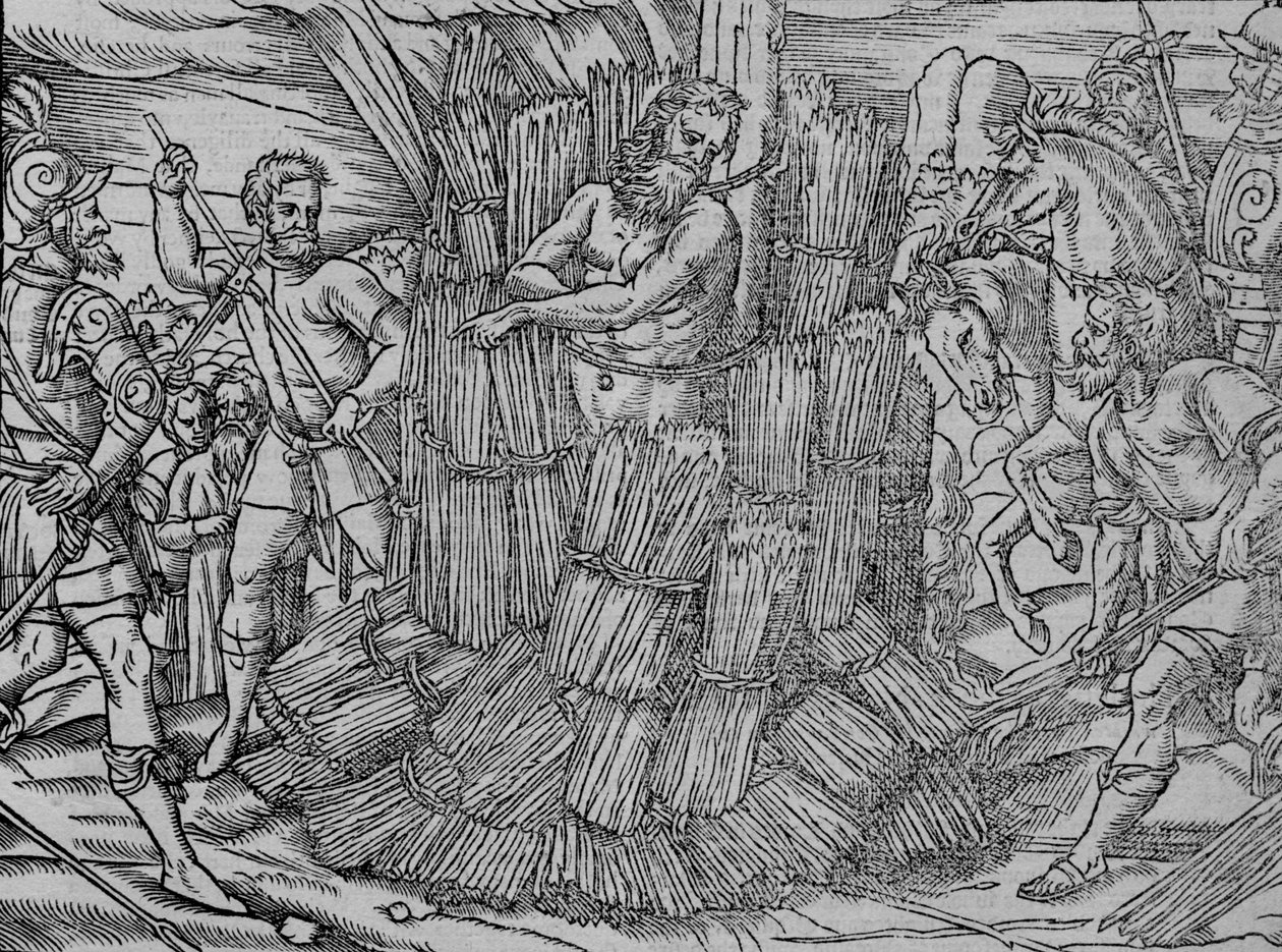 Le bûcher de maître Jérôme de Prague, vers 1563 - Unbekannt