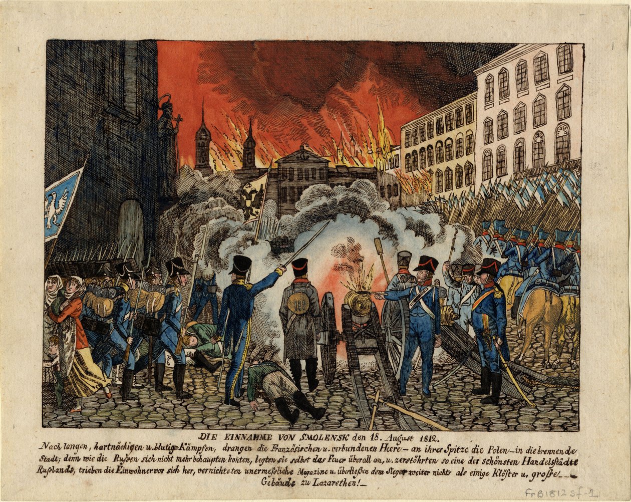 La capture de Smolensk le 18 août 1812, 1812 - Unbekannt