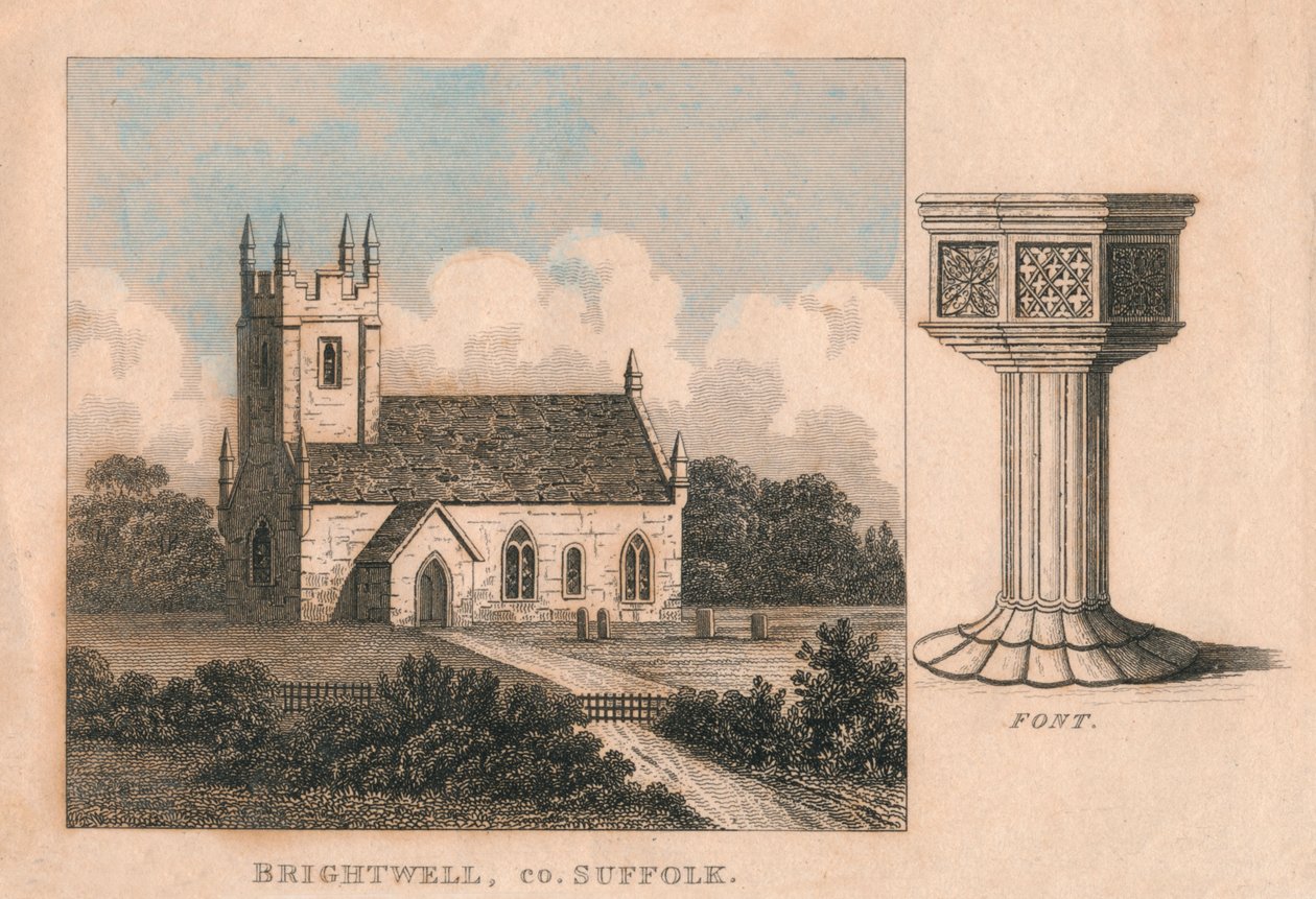 Église Saint-Jean-Baptiste, Brightwell, Suffolk, 19e siècle - Unbekannt