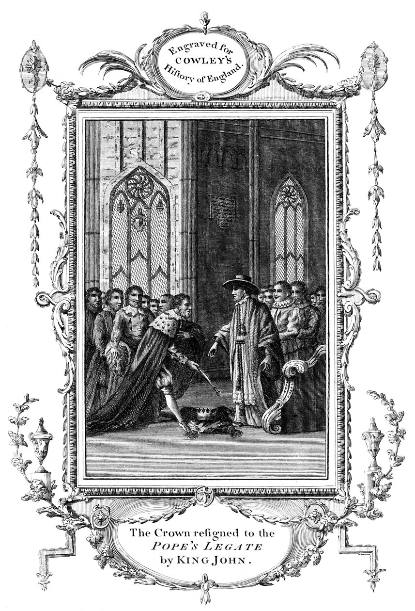 La couronne remise au légat du Pape par le roi Jean 1167-1216, 1213 - Unbekannt