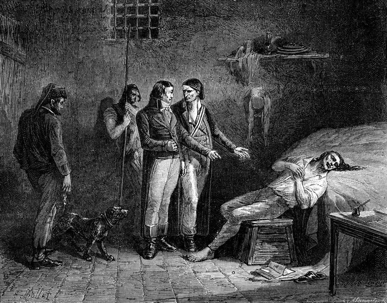 La mort du marquis de Condorcet, 1794 1882-1884 - Unbekannt