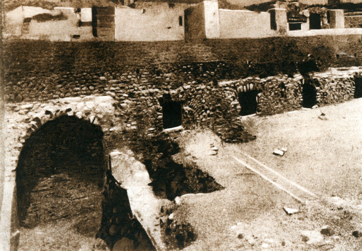 La grande terrasse sur le cryptoportique, Pompéi, Italie, années 1900 - Unbekannt